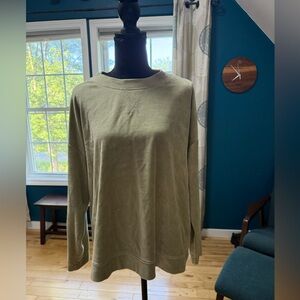 JJill Olive Green Long Sleeve Sweatshirt XL